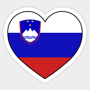 Heart - Slovenia Sticker